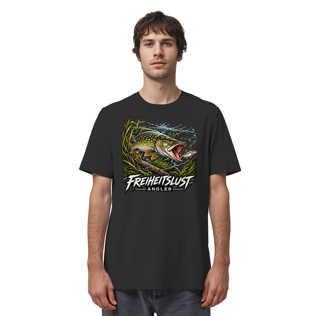 Freiheitslust Fishing T-Shirt - Hecht Edition