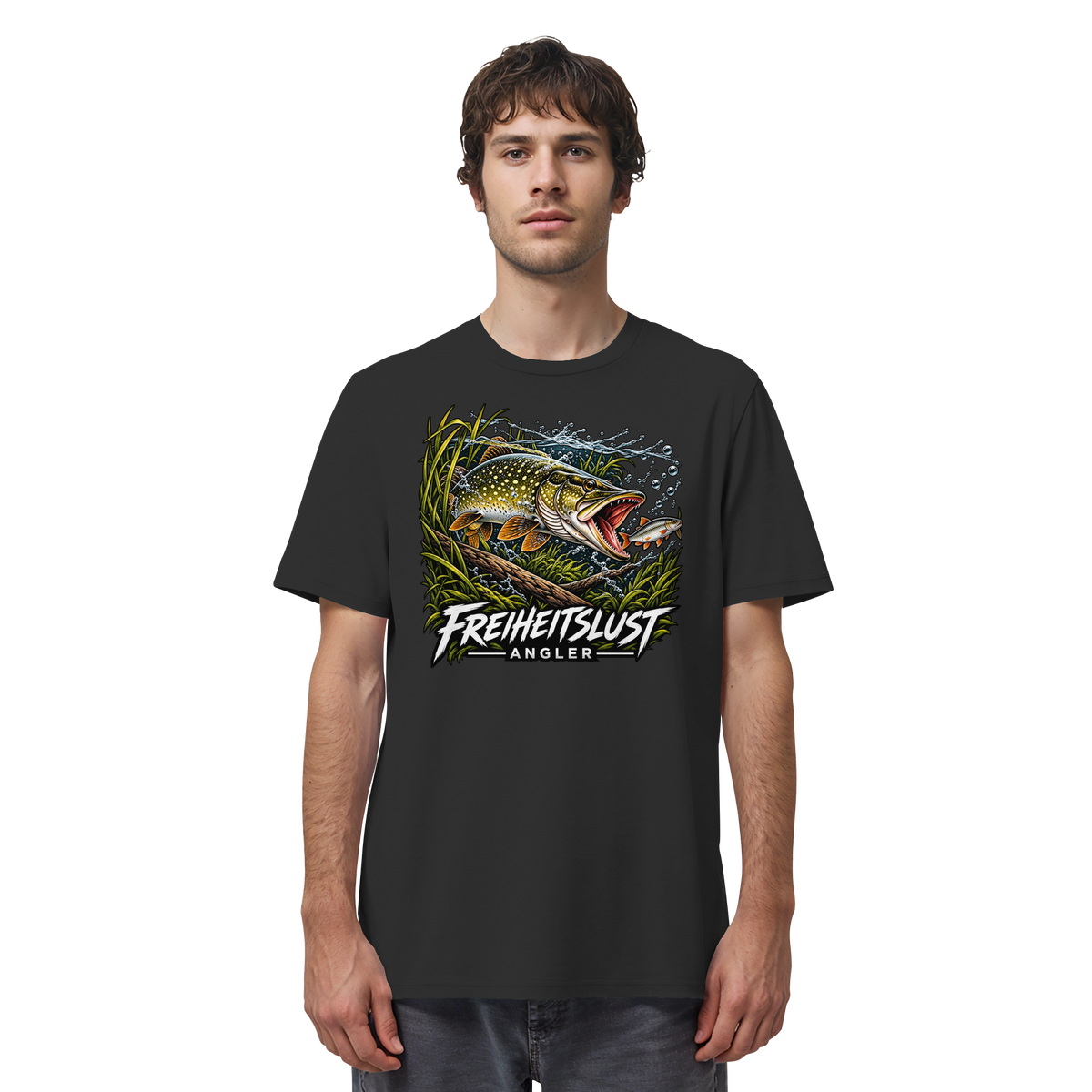 Freiheitslust Fishing T-Shirt - Hecht Edition