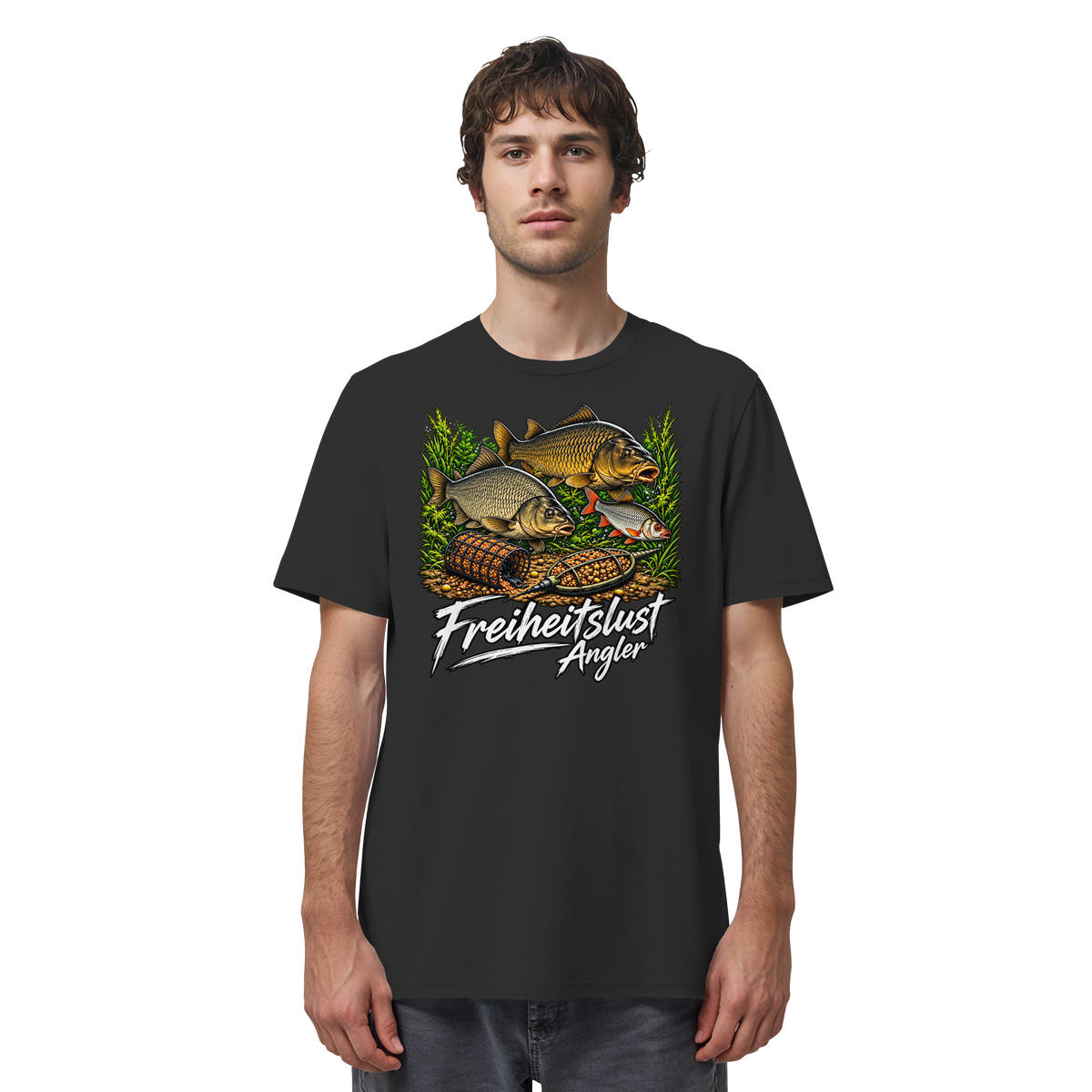 Freiheitslust Fishing T-Shirt - Feeder-Power