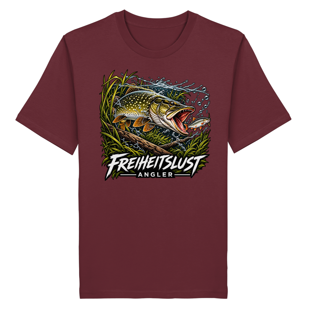 Freiheitslust Fishing T-Shirt - Hecht Edition