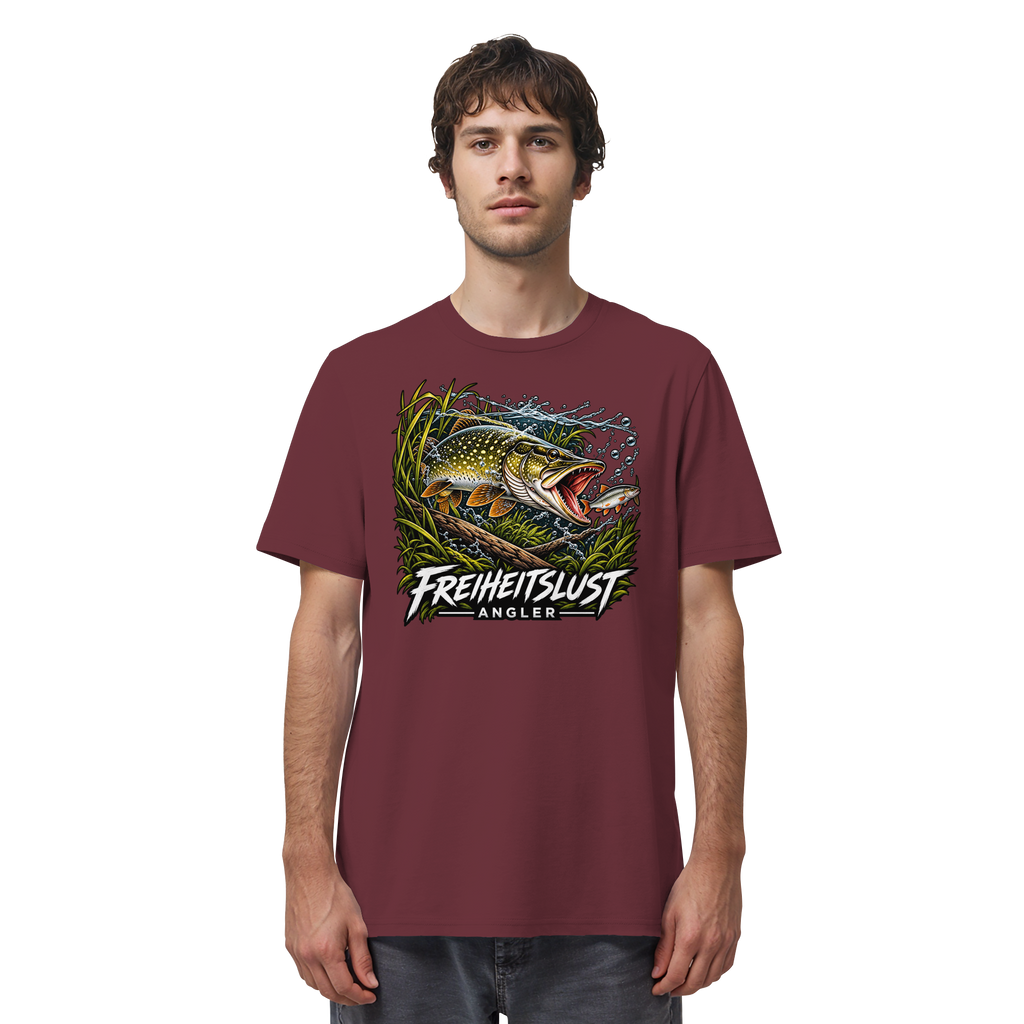 Freiheitslust Fishing T-Shirt - Hecht Edition