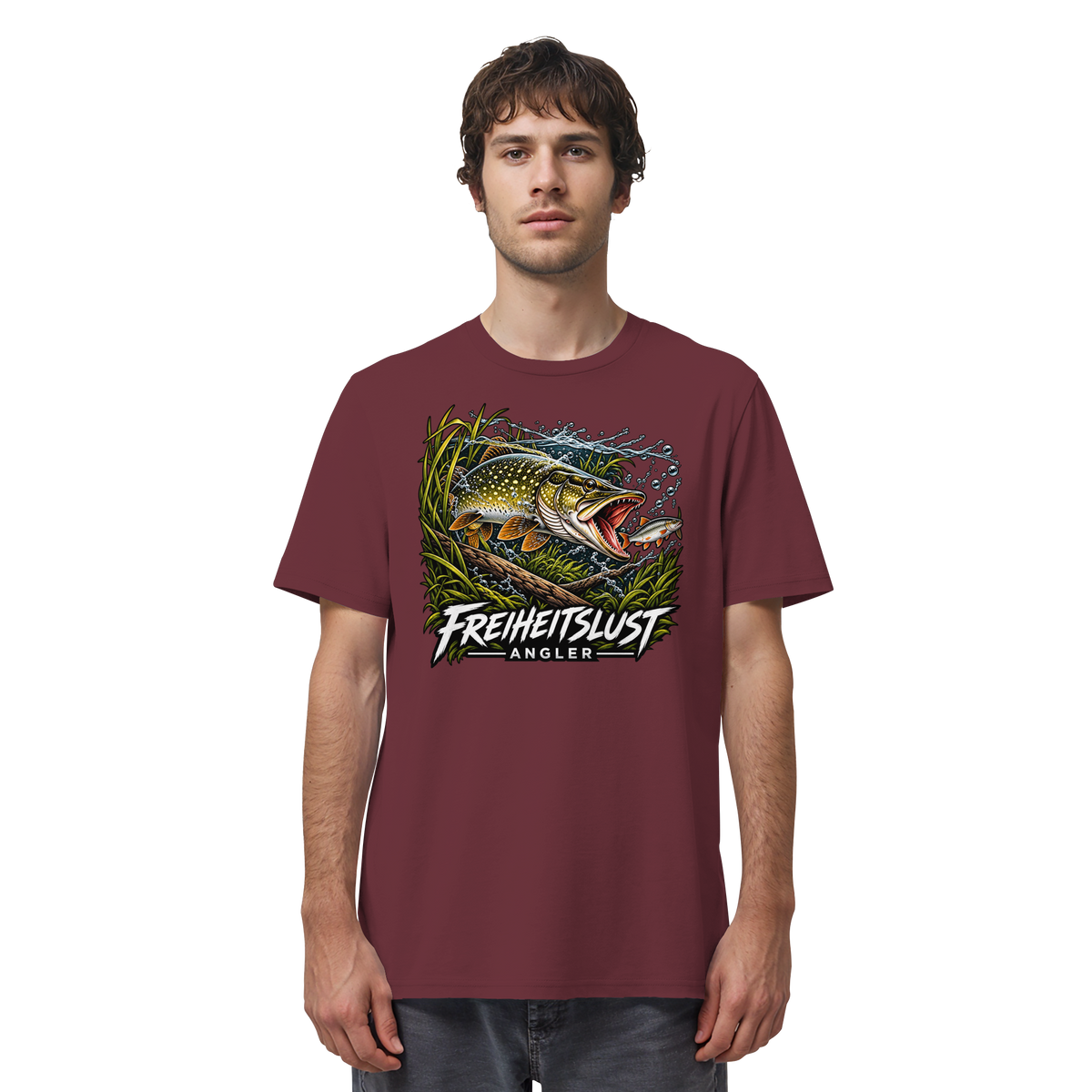 Freiheitslust Fishing T-Shirt - Hecht Edition