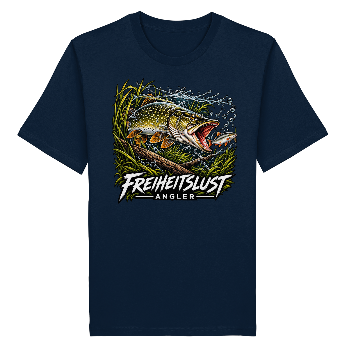 Freiheitslust Fishing T-Shirt - Hecht Edition