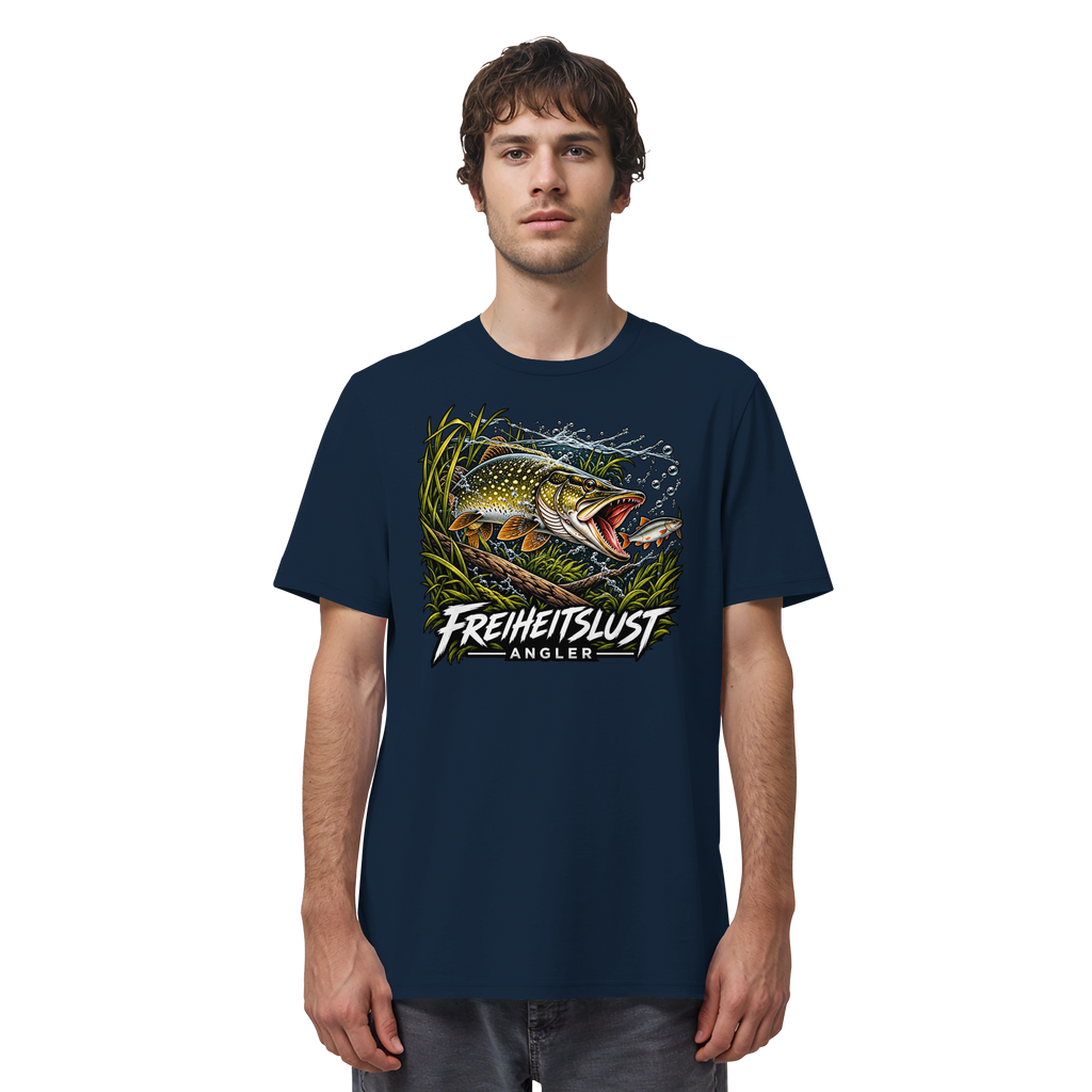 Freiheitslust Fishing T-Shirt - Hecht Edition