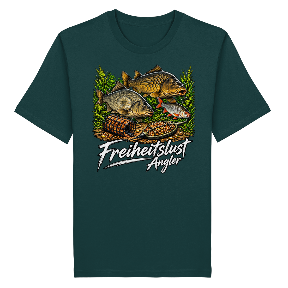 Freiheitslust Fishing T-Shirt - Feeder-Power