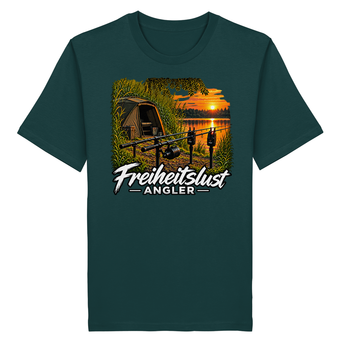 Freiheitslust Fishing T-Shirt - Angelplatz