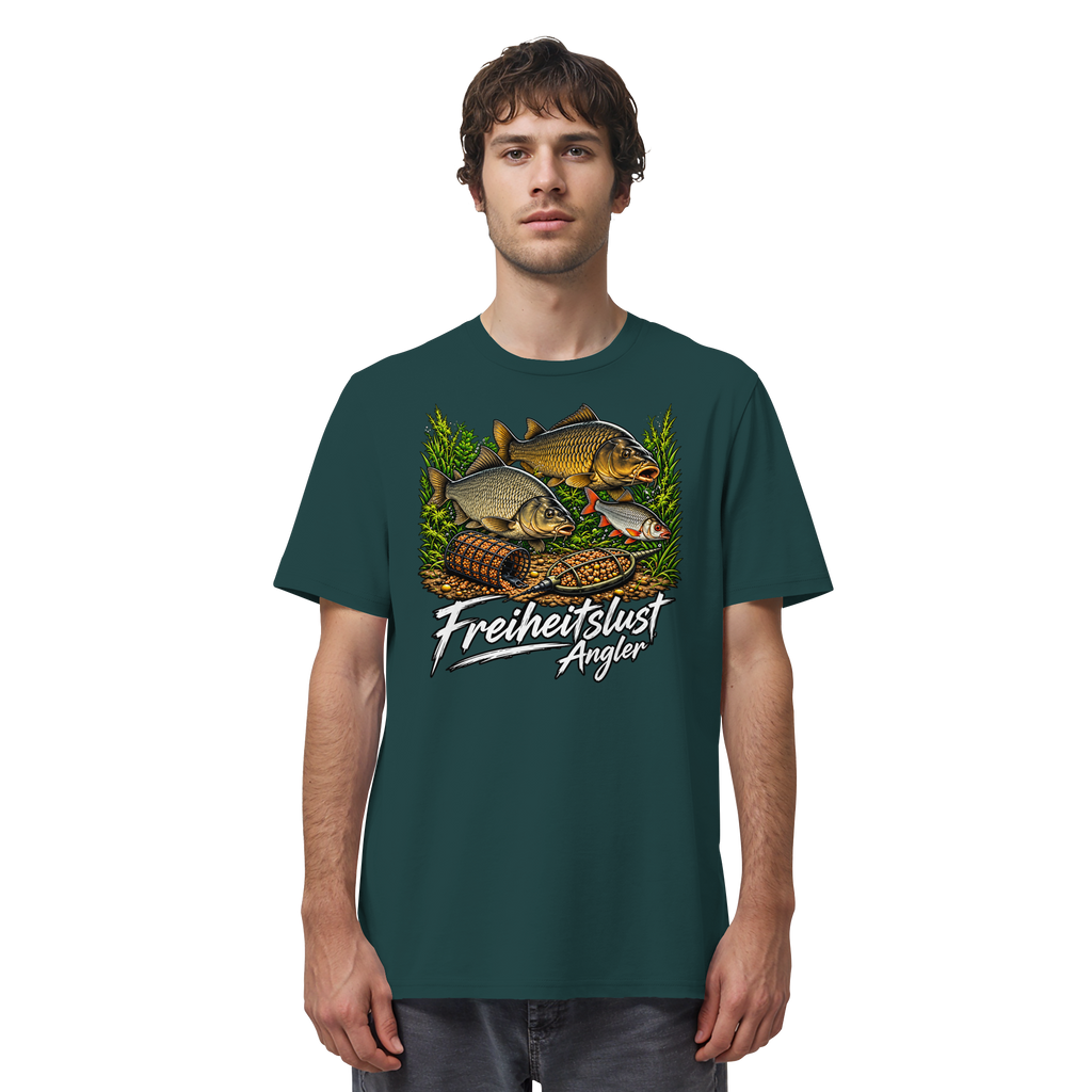 Freiheitslust Fishing T-Shirt - Feeder-Power