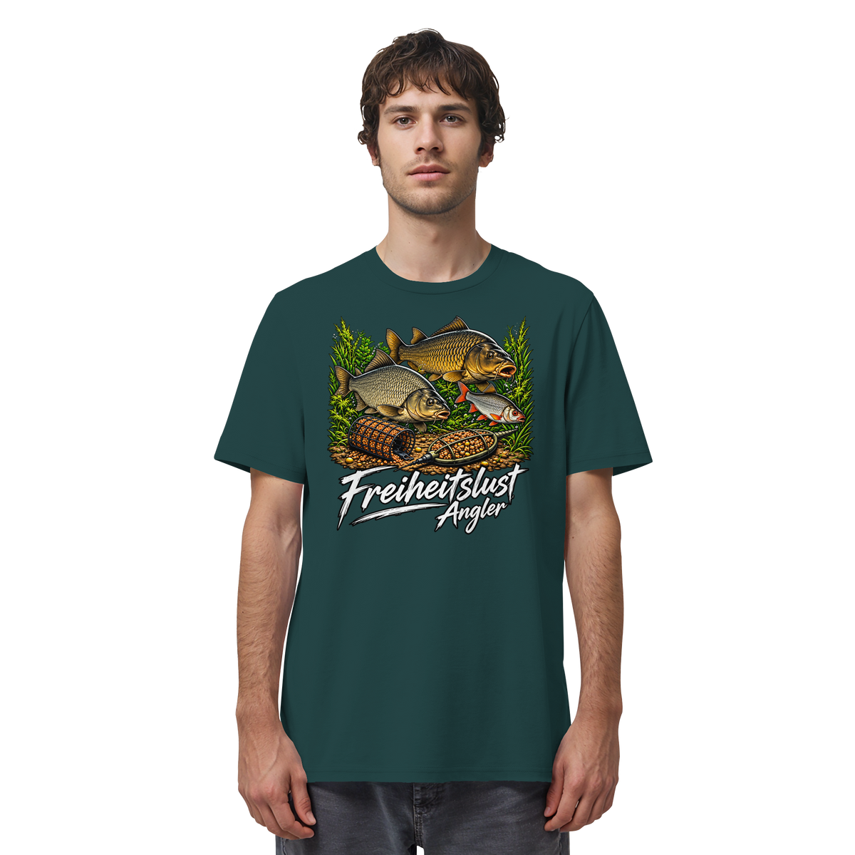 Freiheitslust Fishing T-Shirt - Feeder-Power