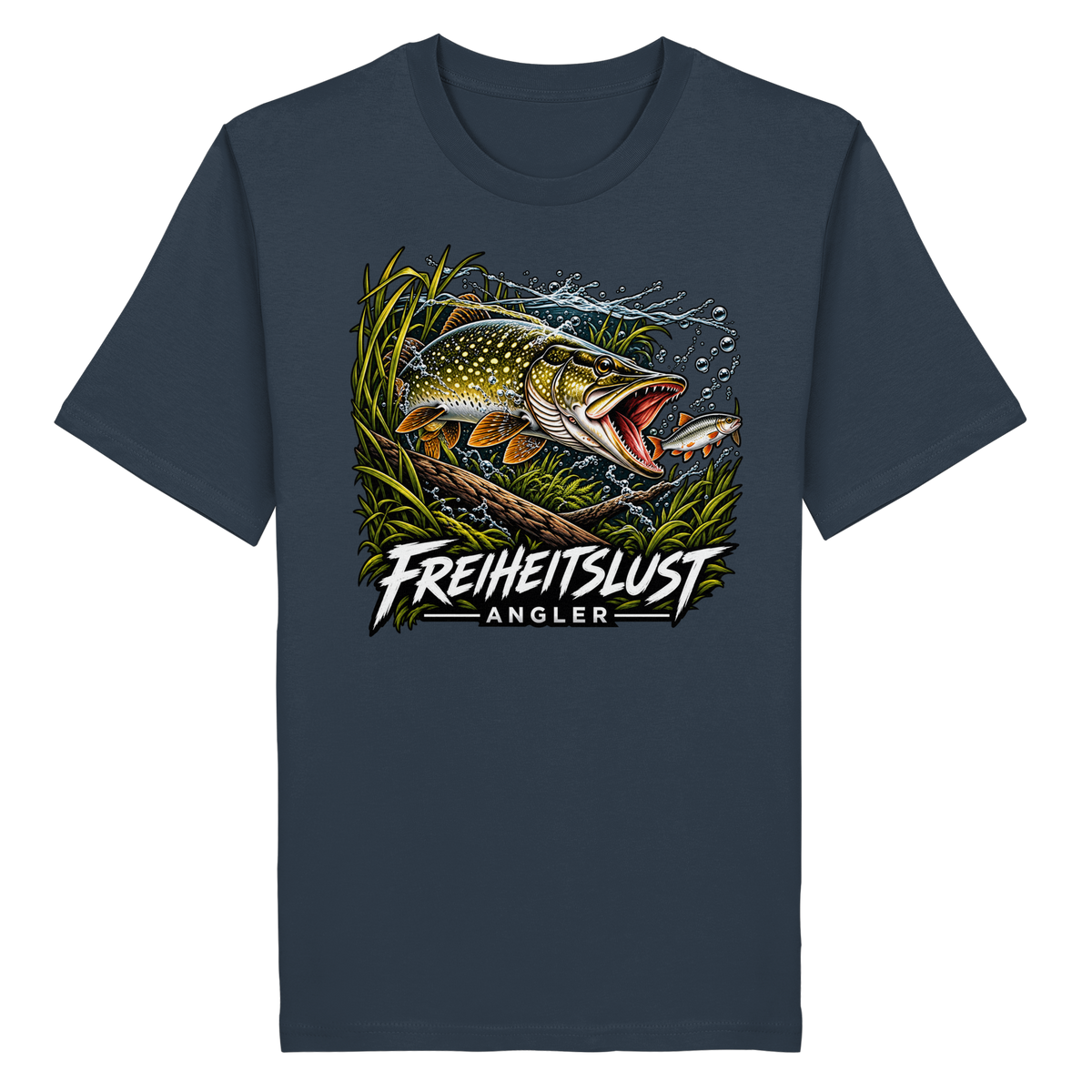 Freiheitslust Fishing T-Shirt - Hecht Edition
