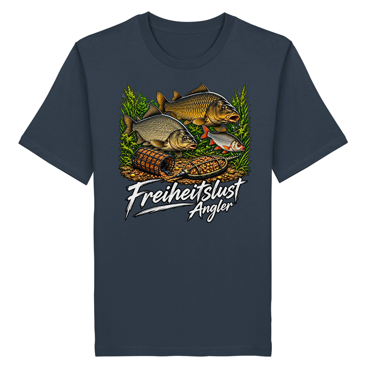 Freiheitslust Fishing T-Shirt - Feeder-Power