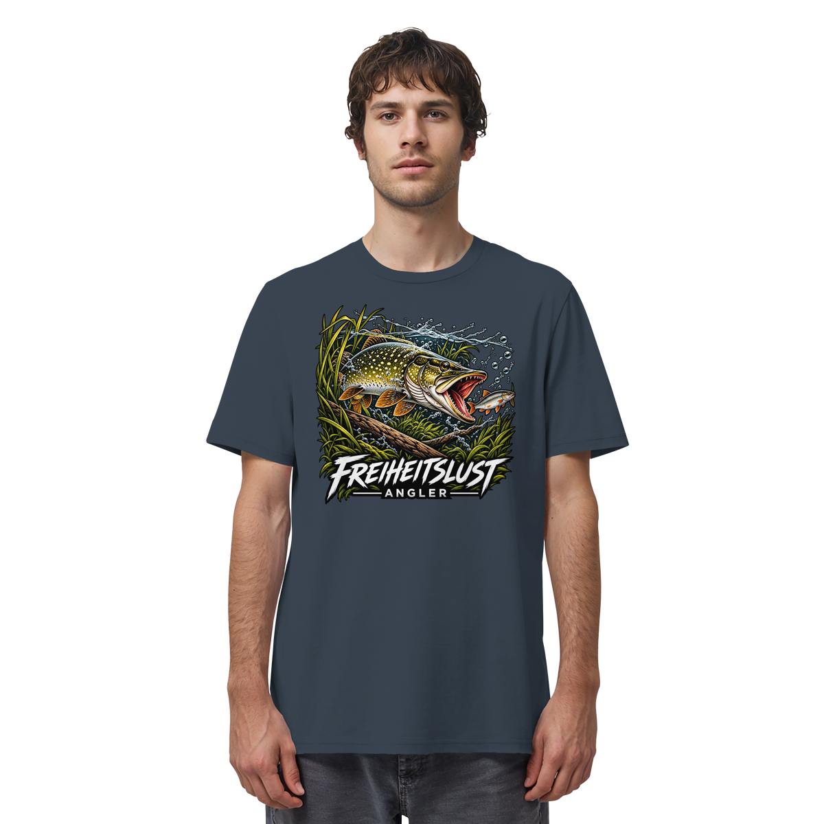 Freiheitslust Fishing T-Shirt - Hecht Edition