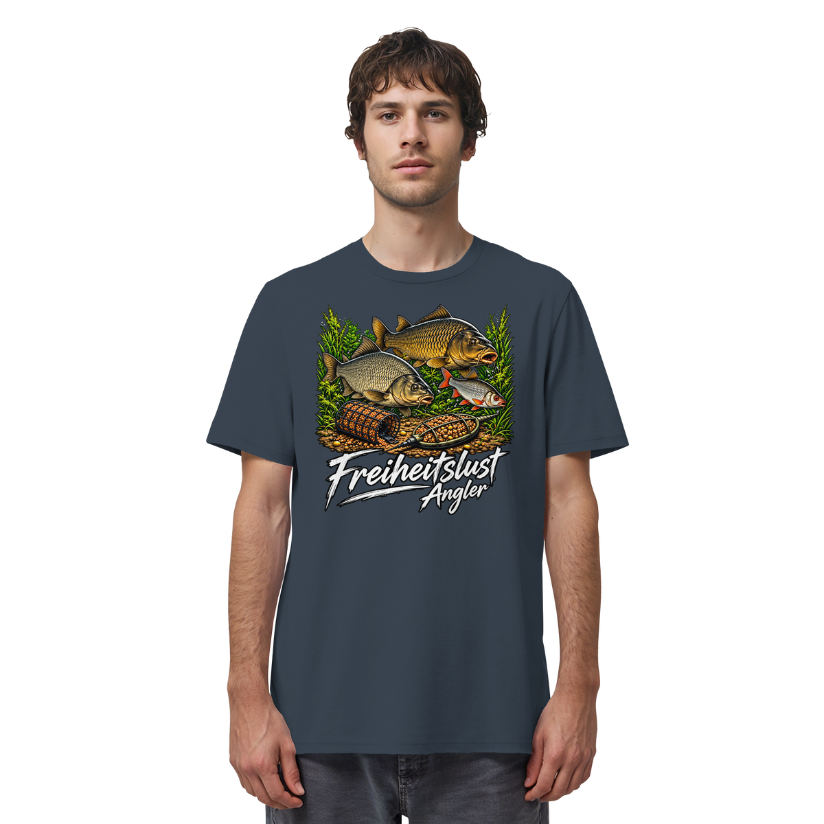 Freiheitslust Fishing T-Shirt - Feeder-Power