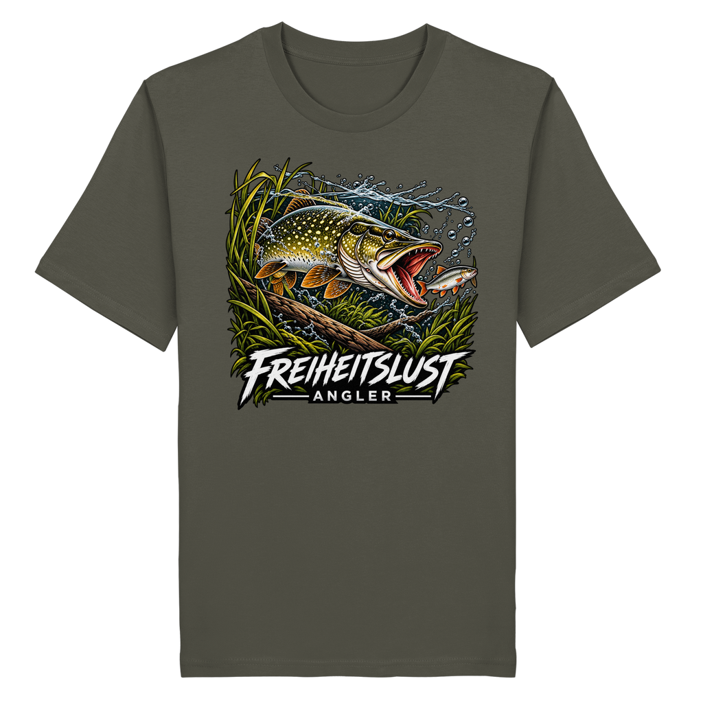 Freiheitslust Fishing T-Shirt - Hecht Edition