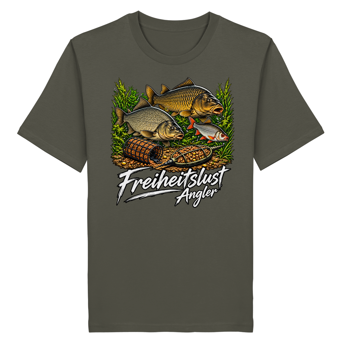 Freiheitslust Fishing T-Shirt - Feeder-Power
