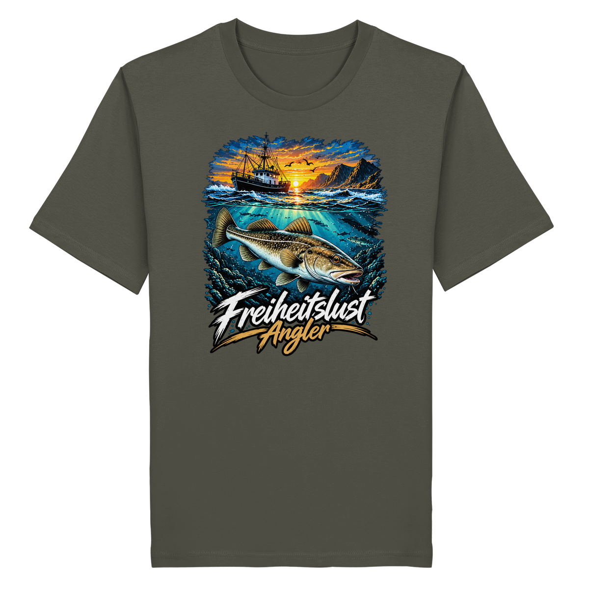 Freiheitslust Fishing T-Shirt - Dorsch Edition