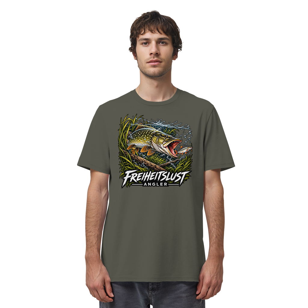 Freiheitslust Fishing T-Shirt - Hecht Edition