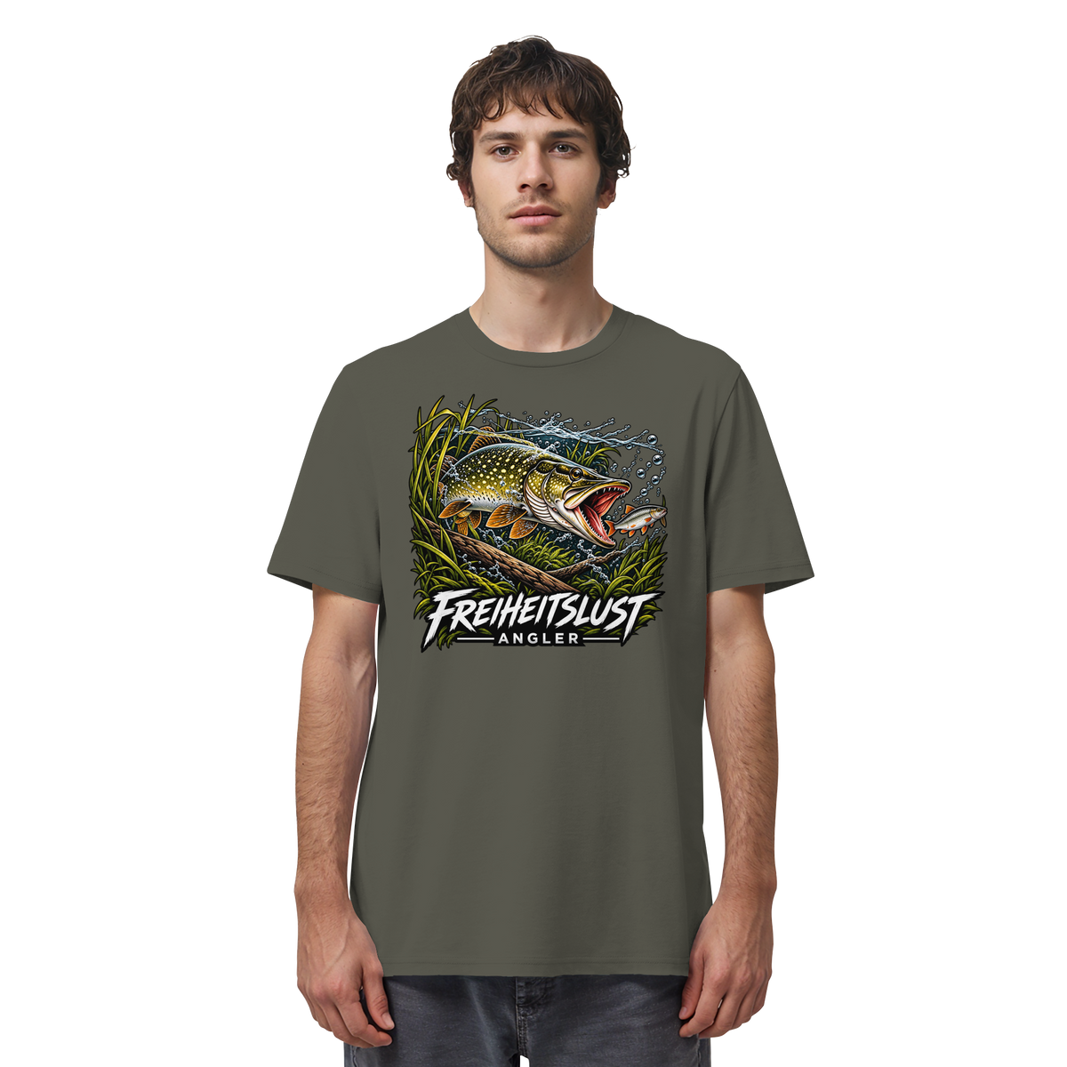 Freiheitslust Fishing T-Shirt - Hecht Edition