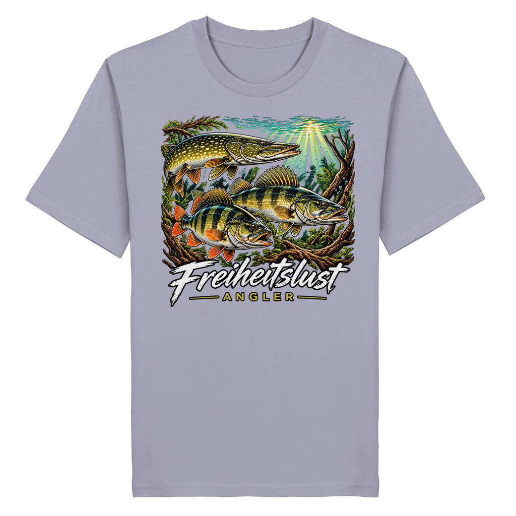 Freiheitslust Fishing T-Shirt - Raubfisch Tripple