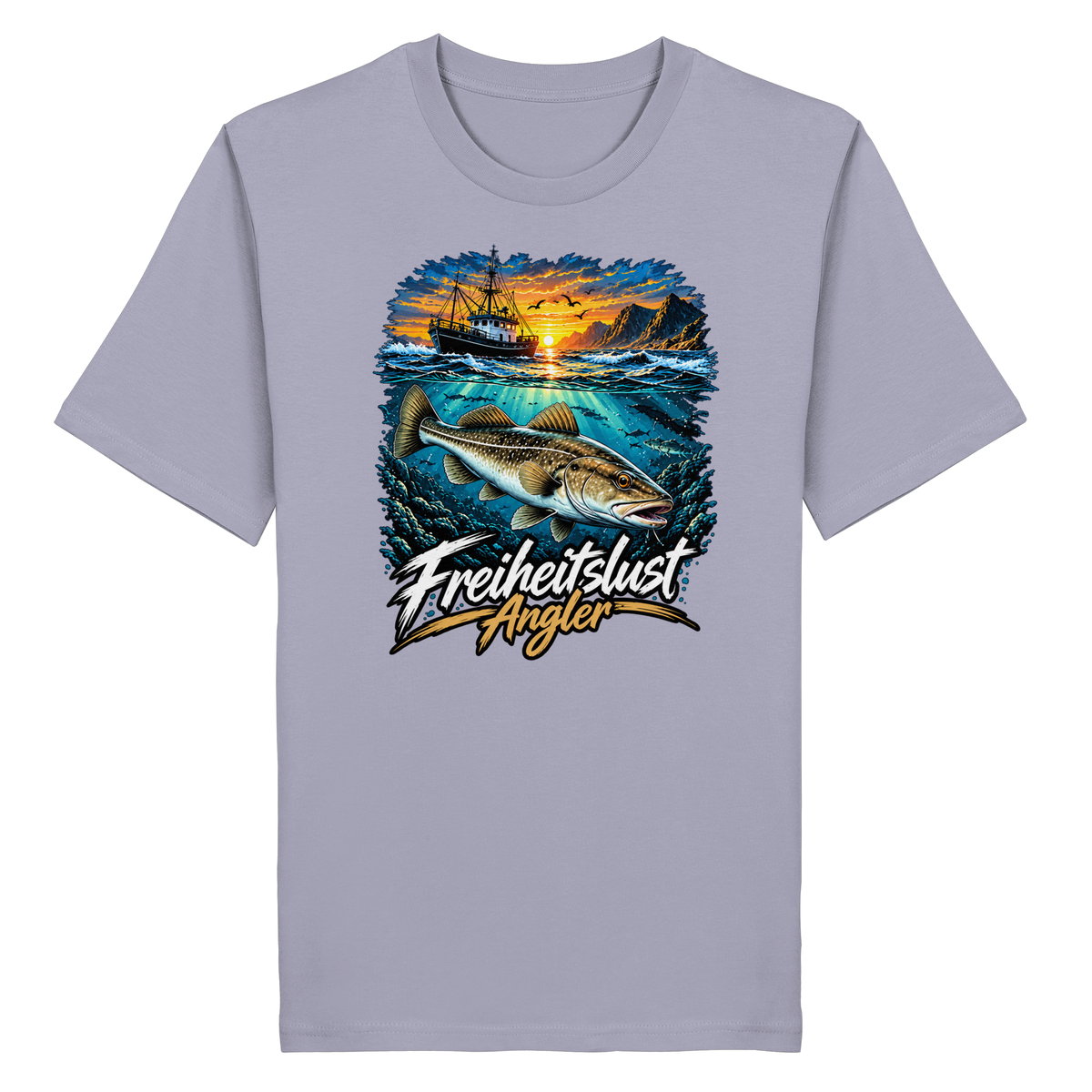 Freiheitslust Fishing T-Shirt - Dorsch Edition