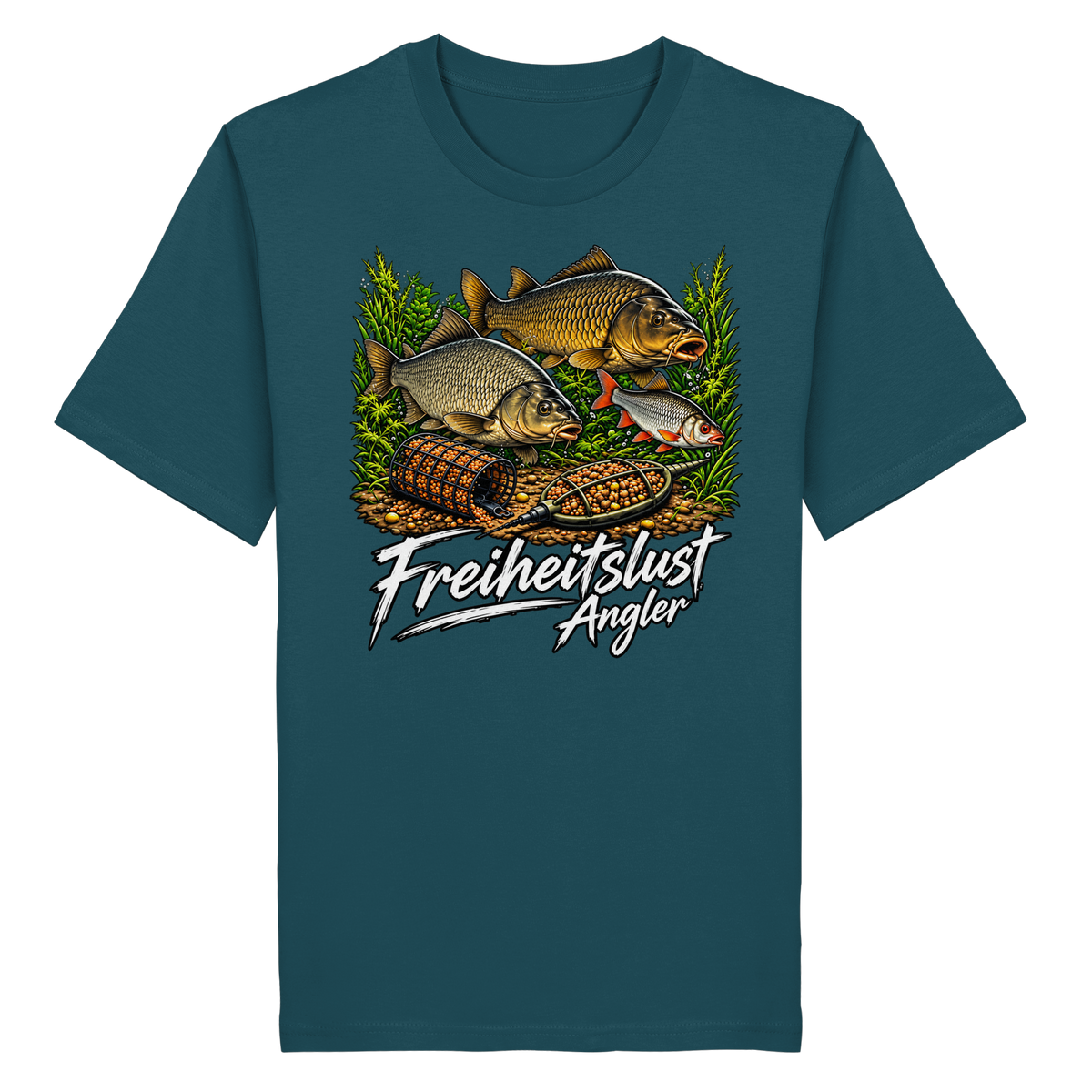 Freiheitslust Fishing T-Shirt - Feeder-Power
