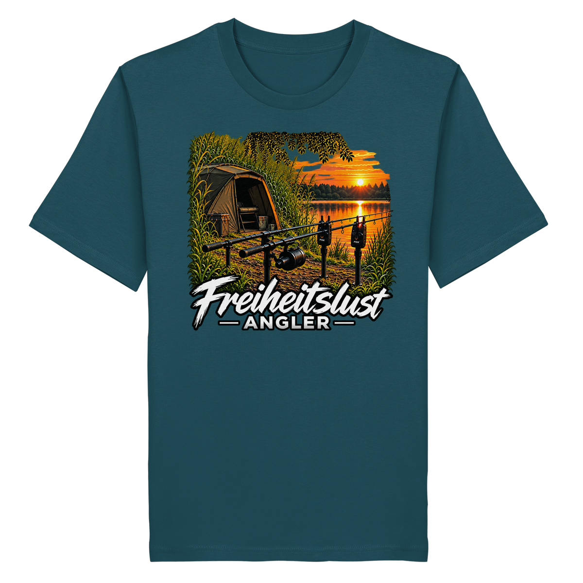 Freiheitslust Fishing T-Shirt - Angelplatz