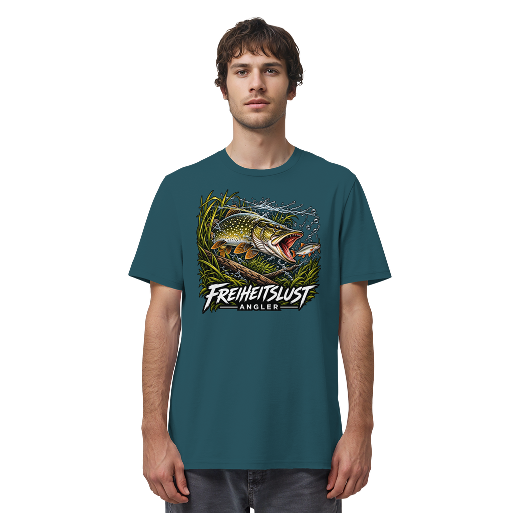 Freiheitslust Fishing T-Shirt - Hecht Edition