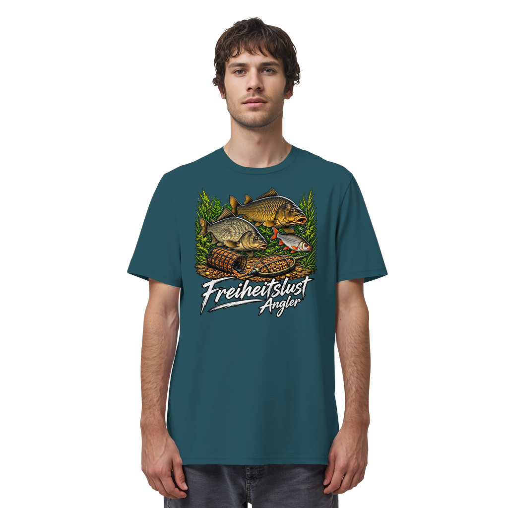 Freiheitslust Fishing T-Shirt - Feeder-Power