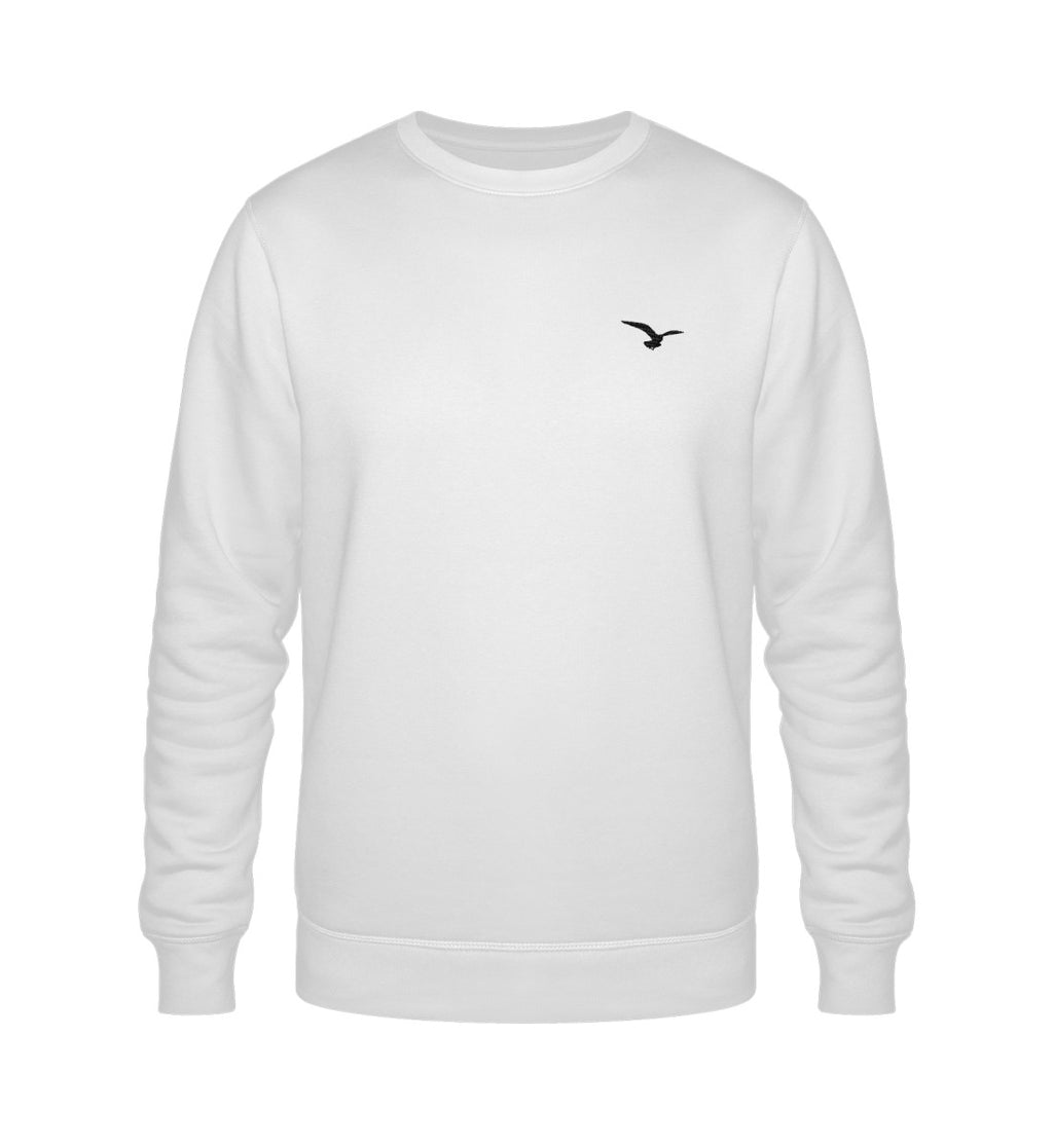 White-Sweatshirt Logo Brust