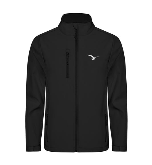 Softshell Jacke schwarz mit Logo