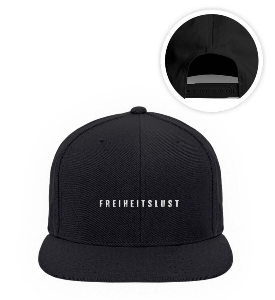 coole Snapback Freiheit schwarz 