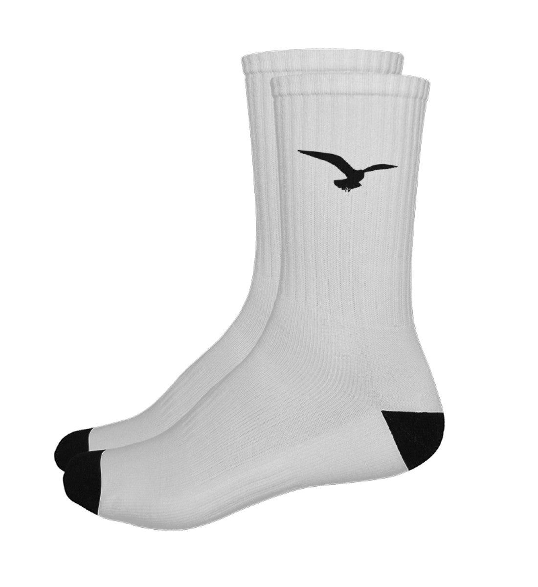 Socken weis mit Adler Logo