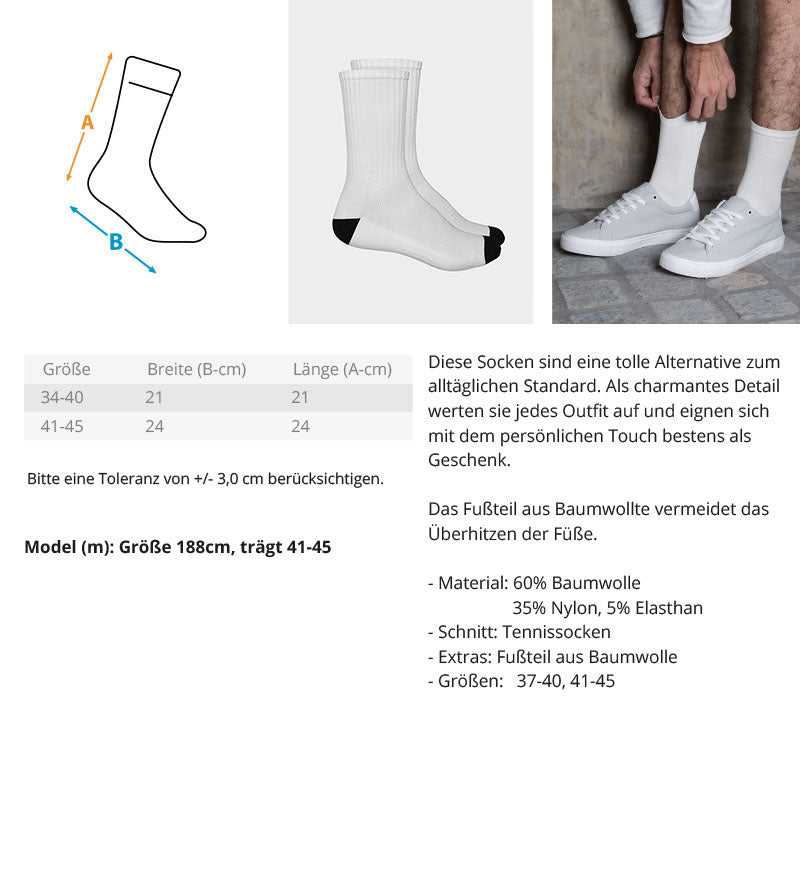 Measurement Größen definieren Socken