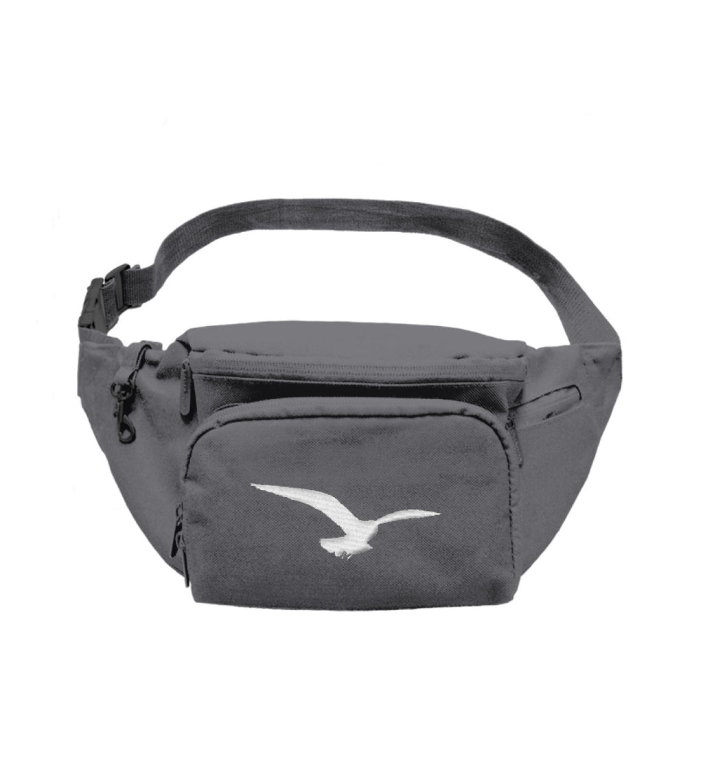 Bauchtasche grau mit Logo