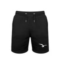 Schwarz-kurze Jogging Hose Logo Adler